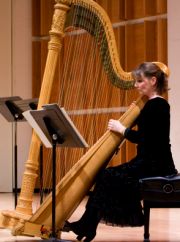 Barbara Allen, a harpist with the orchestra of American Ballet Theatre, believes the harp's greatest prominence is in 19th century ballet scores. She was previously with the San Francisco Symphony.