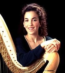 Marcia Dickstein, a busy L.A. freelance harpist.